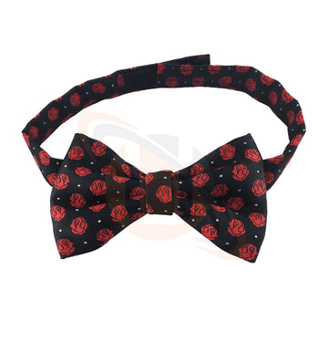 Masonic Rose Croix polkadot Bow Tie with Red Logo Unique_Regalia